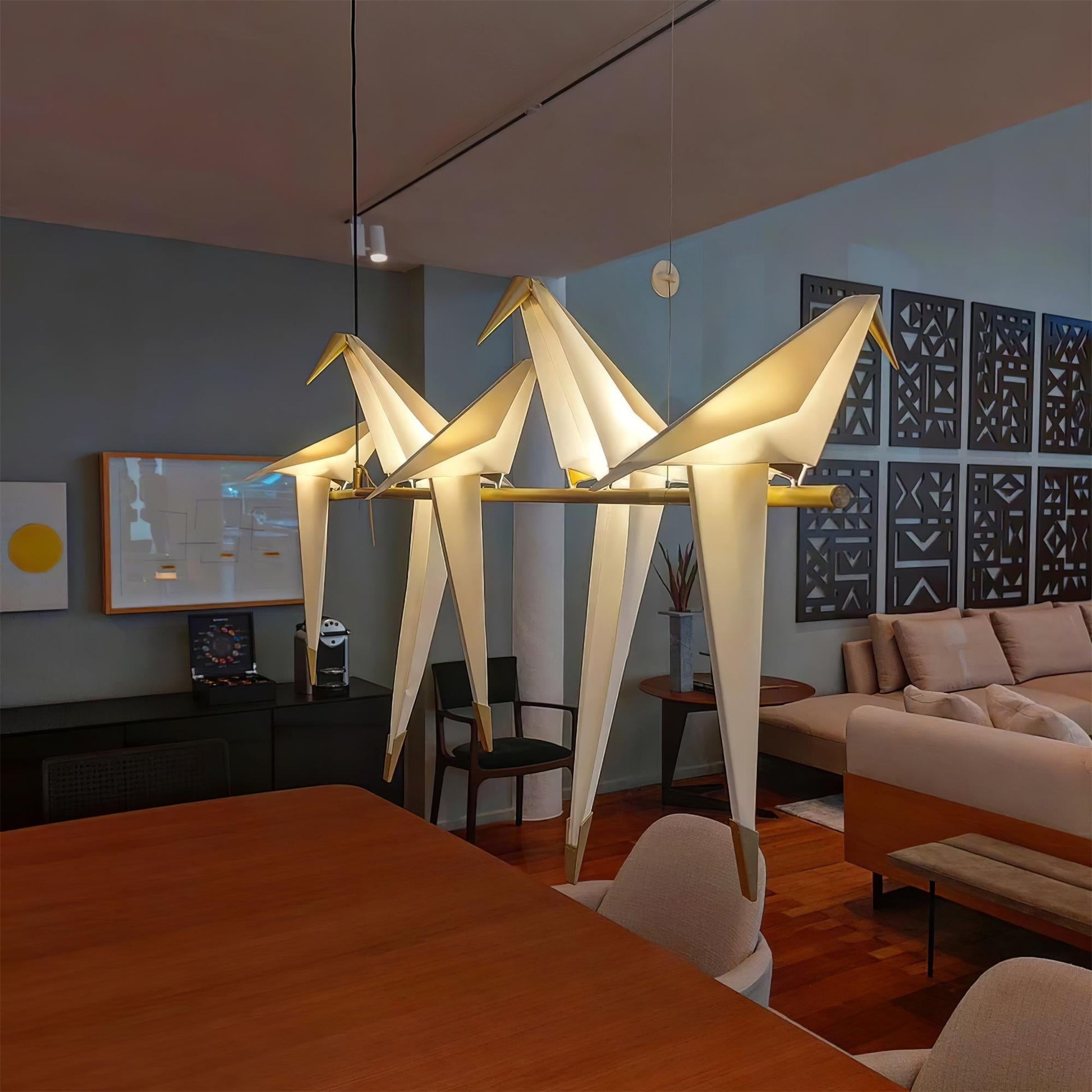 Paper Crane Bird LED Chandelier Chandelier