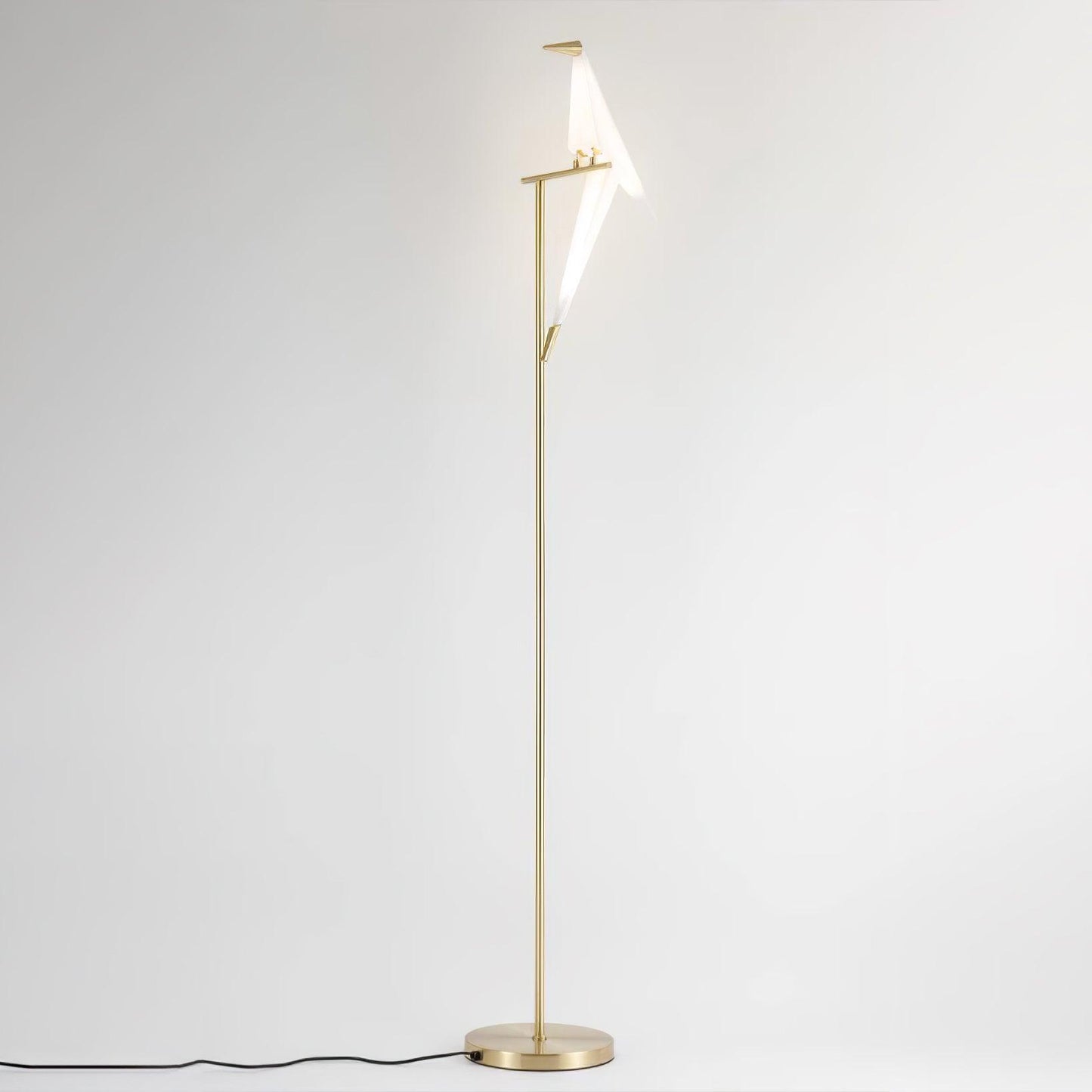 Paper Crane Bird Floor Lamp 1 Lamp Dia 11.8″ x H 65″ / Dia 30cm x H 165cm / Warm Light / US Plug Floor lamp