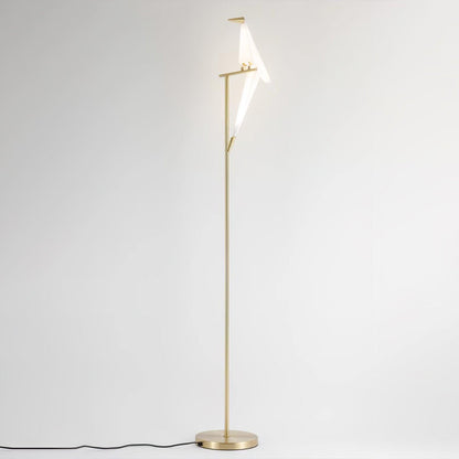 Paper Crane Bird Floor Lamp 1 Lamp Dia 11.8″ x H 65″ / Dia 30cm x H 165cm / Warm Light / US Plug Floor lamp