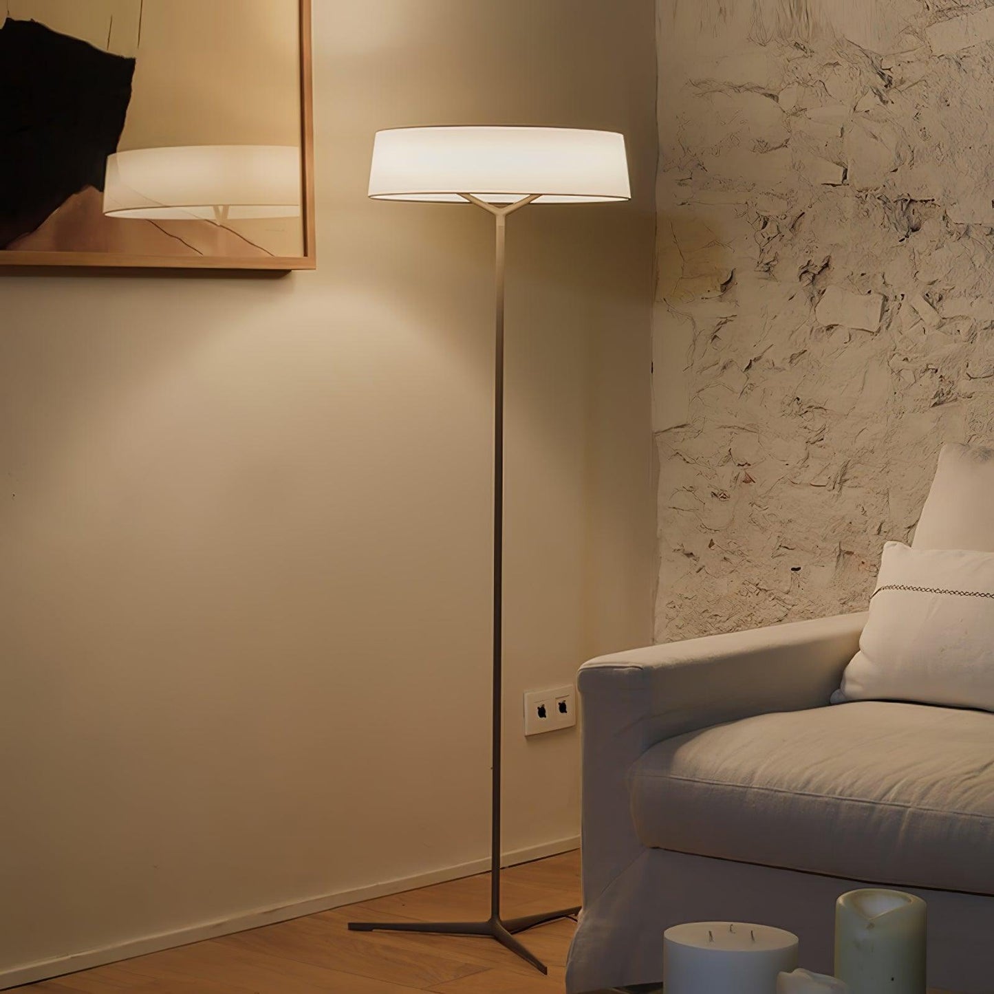 Paper Glow Circular Floor Lamp Floor lamp