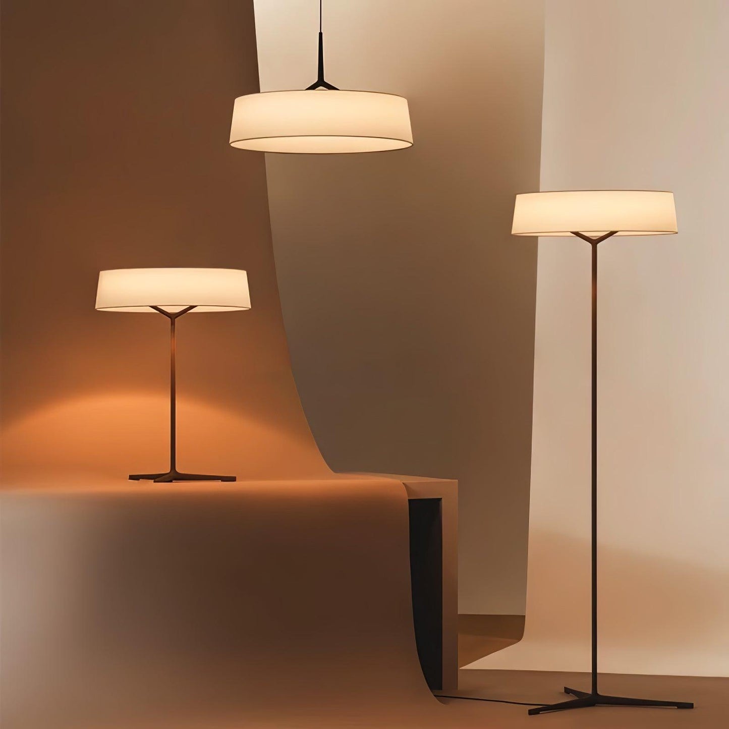 Paper Glow Circular Floor Lamp Floor lamp