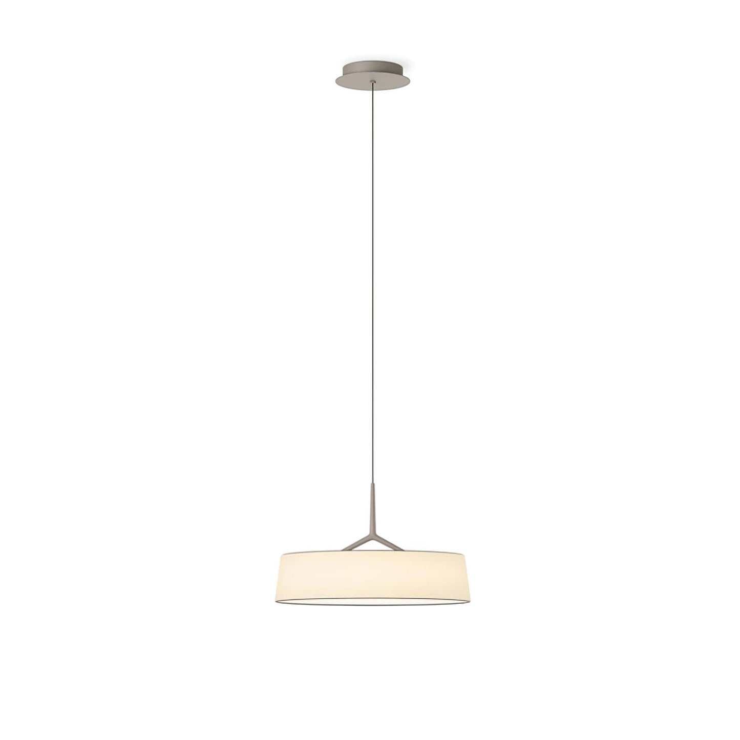 Paper Glow Circular Pendant Lamp ? 17.7″ x H 10.6″ / Dia 45cm x H 27cm / Grey & White / Warm Light Pendant light