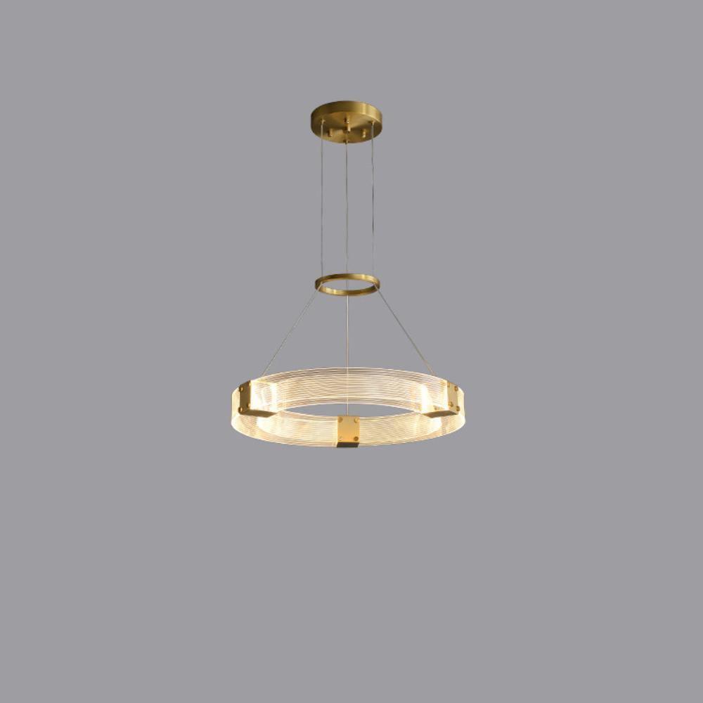 Parallel LED Chandelier ? 19.7″ x H 2″ / Dia 50cm x H 5cm / Round / Warm white Chandelier