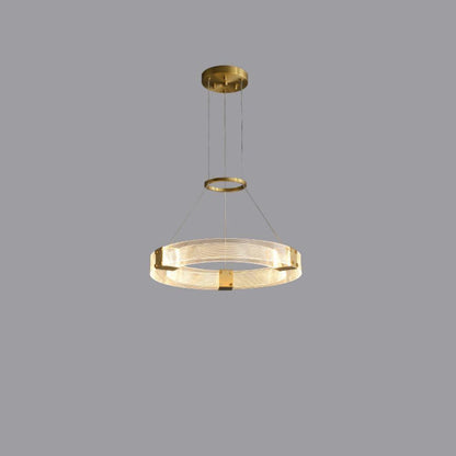 Parallel LED Chandelier ? 19.7″ x H 2″ / Dia 50cm x H 5cm / Round / Warm white Chandelier