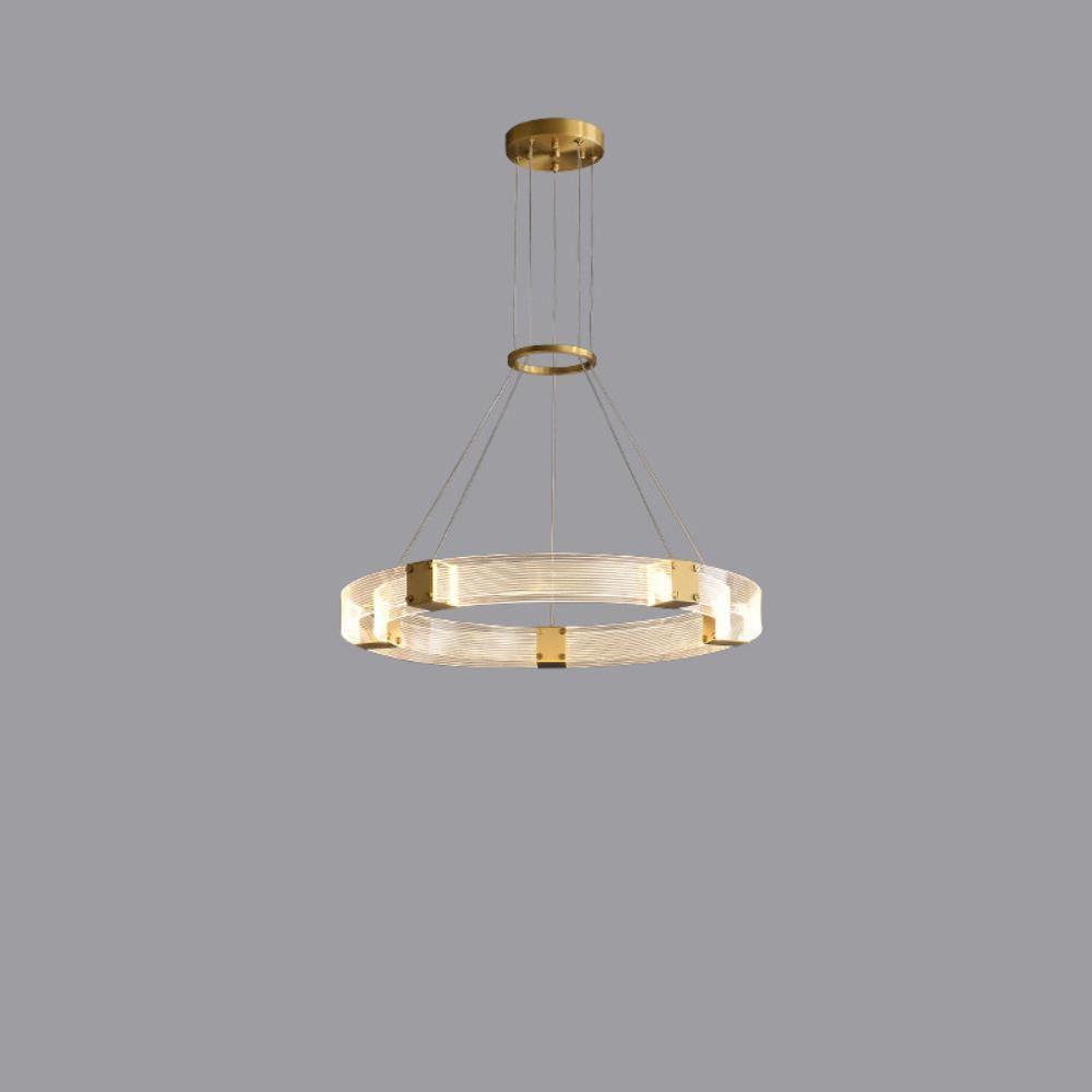 Parallel LED Chandelier ? 23.6″ x H 2″ / Dia 60cm x H 5cm / Round / Warm white Chandelier