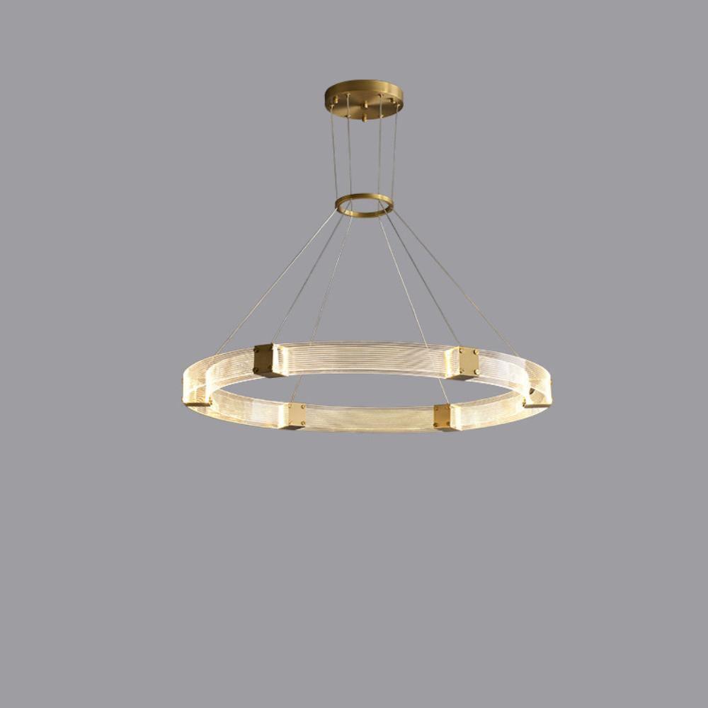 Parallel LED Chandelier ? 31.5″ x H 2″ / Dia 80cm x H 5cm / Round / Warm white Chandelier