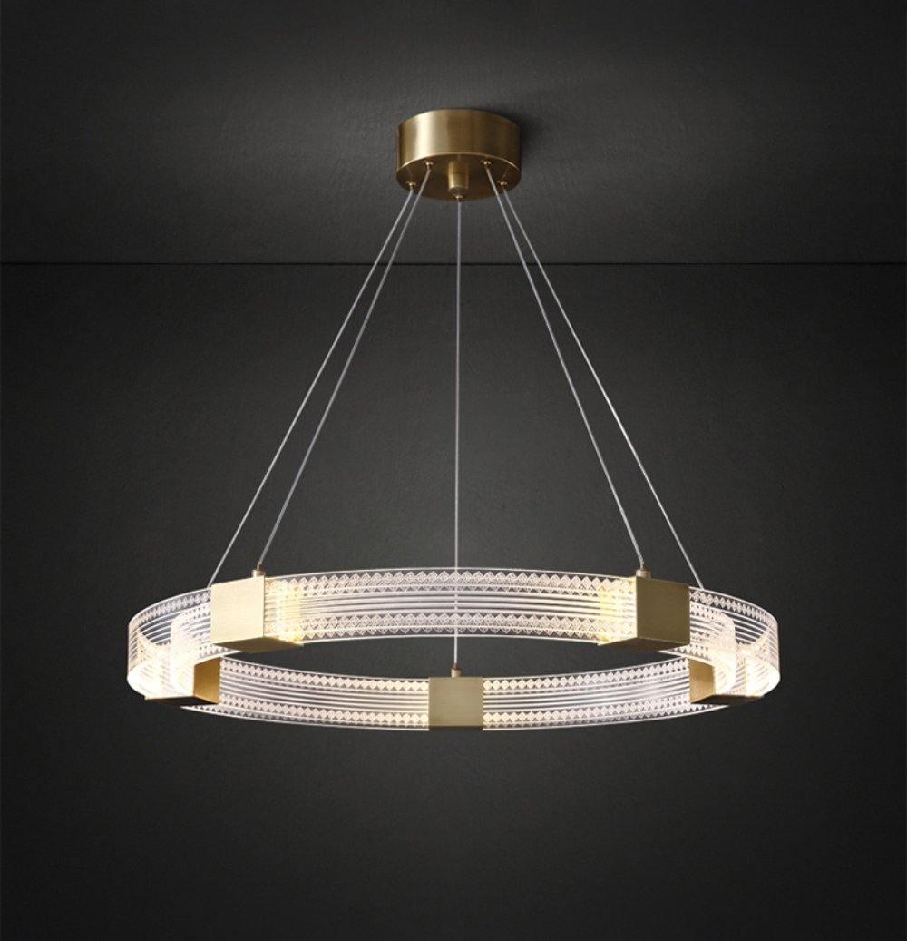 Parallel Ring LED Chandelier ? 25.6″ x H 2″ / Dia 65cm x H 5cm / Warm white Chandelier