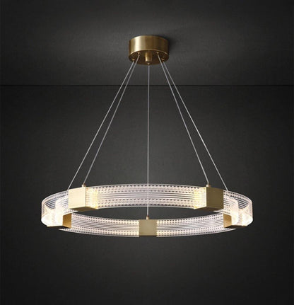 Parallel Ring LED Chandelier ? 25.6″ x H 2″ / Dia 65cm x H 5cm / Warm white Chandelier
