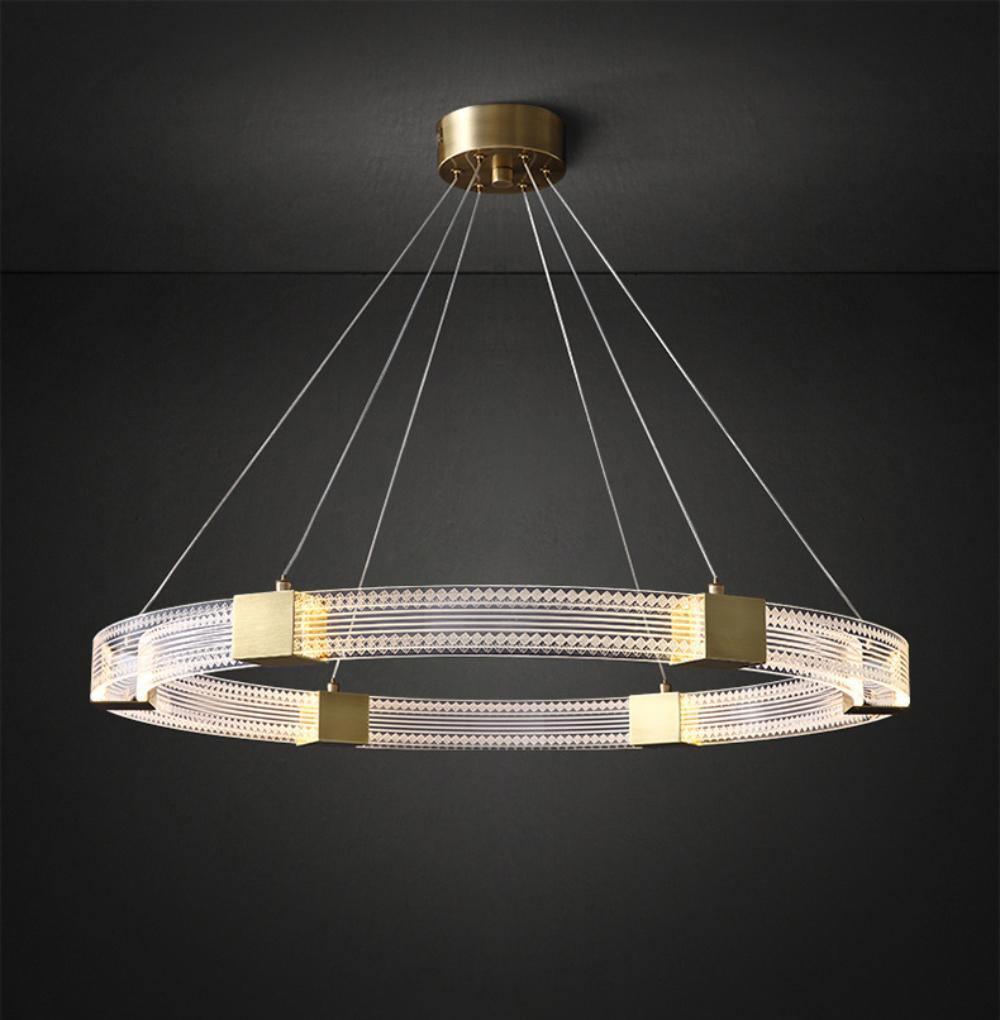Parallel Ring LED Chandelier ? 31.5″ x H 2″ / Dia 80cm x H 5cm / Warm white Chandelier