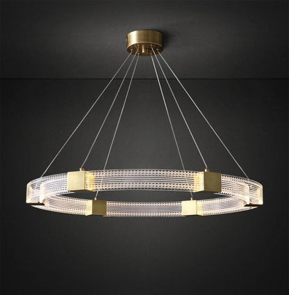 Parallel Ring LED Chandelier ? 31.5″ x H 2″ / Dia 80cm x H 5cm / Warm white Chandelier
