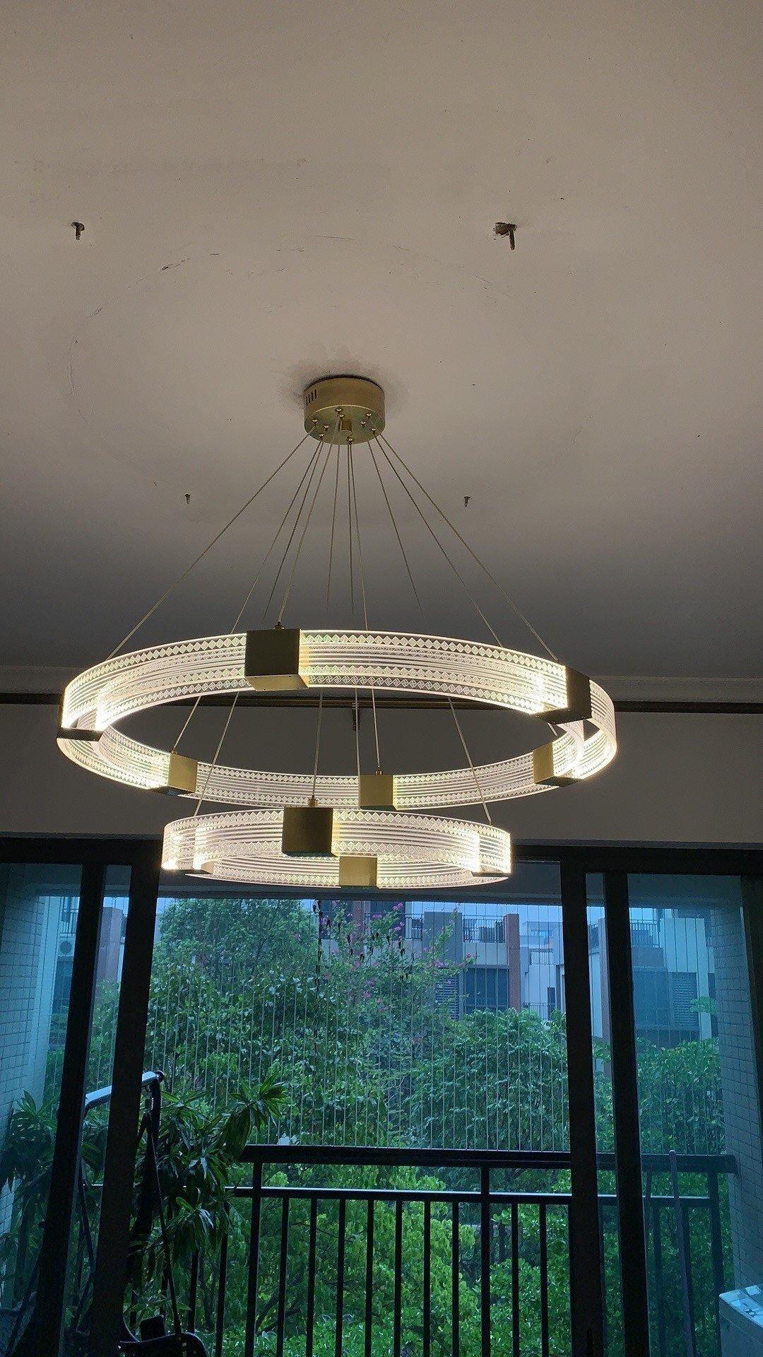 Parallel Ring LED Chandelier Chandelier