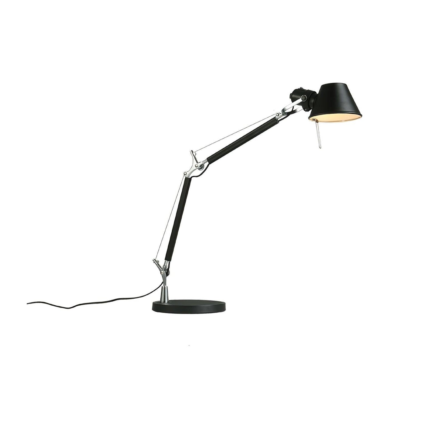 Parete Table Lamp Dia 8.3″ x L 9.8″+9.8″ / Dia 21cm x L 25cm + 25cm / Black / US Plug Table lamp