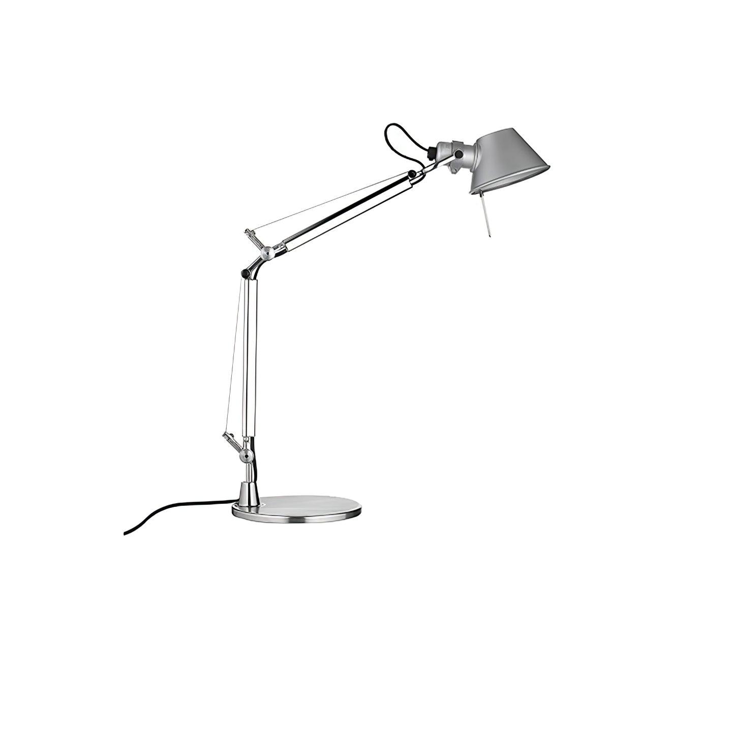 Parete Table Lamp Dia 8.3″ x L 9.8″+9.8″ / Dia 21cm x L 25cm + 25cm / Foggy Silver / US Plug Table lamp