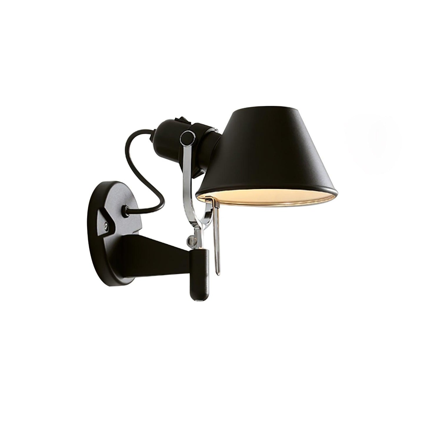 Parete Wall Lamp W 10.2″ x H 7.9″ / W 26cm x H 20cm / Black Wall lamp