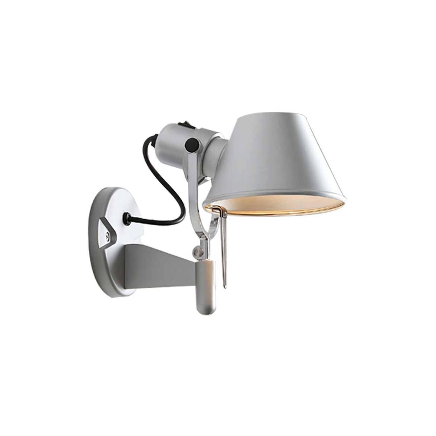 Parete Wall Lamp W 10.2″ x H 7.9″ / W 26cm x H 20cm / Foggy silver Wall lamp