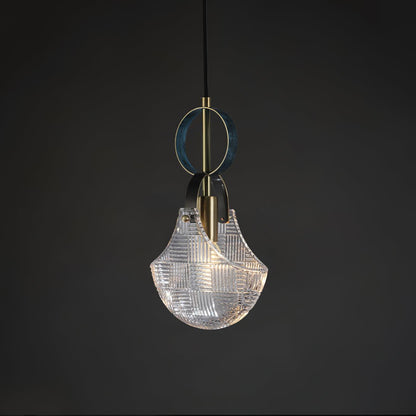 Parson Pendant Light Dia 7.1″ x H 12.2″ / Dia 18cm x H 31cm / Brass & Transparent Pendant light