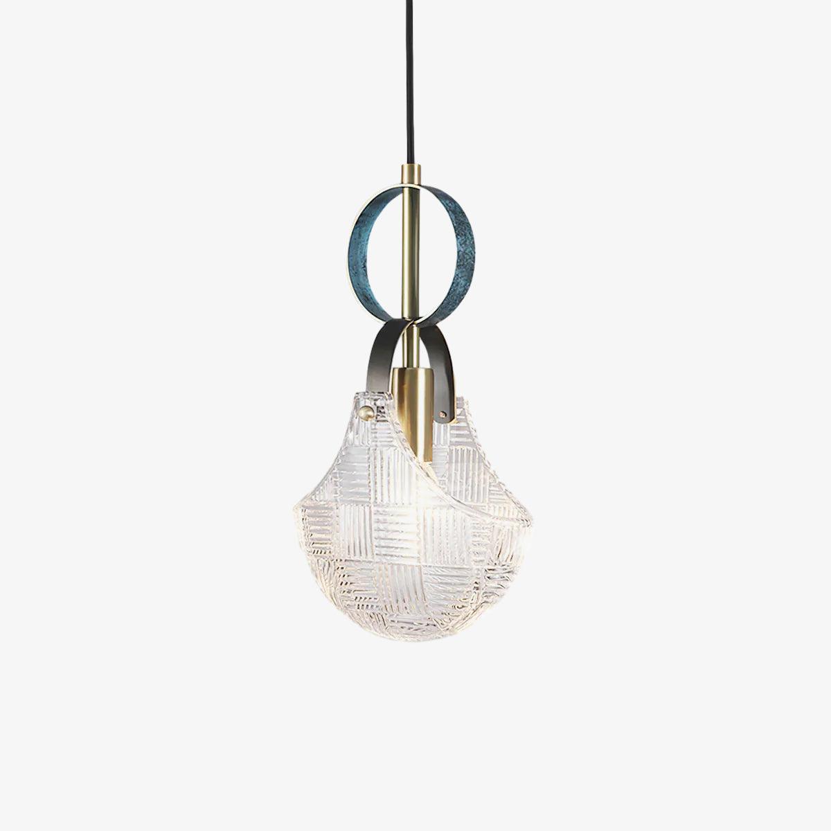 Parson Pendant Light Dia 7.1″ x H 12.2″ / Dia 18cm x H 31cm / Brass & Transparent Pendant light