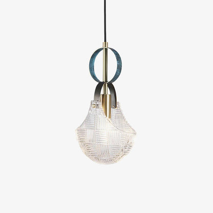 Parson Pendant Light Dia 7.1″ x H 12.2″ / Dia 18cm x H 31cm / Brass & Transparent Pendant light