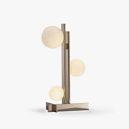 Pascal Table Lamp L 11.8″ x W 5.9″ x H 20.9″ / L 30cm x W 15cm x H 53cm / White & Imitation copper / US plug Table lamp