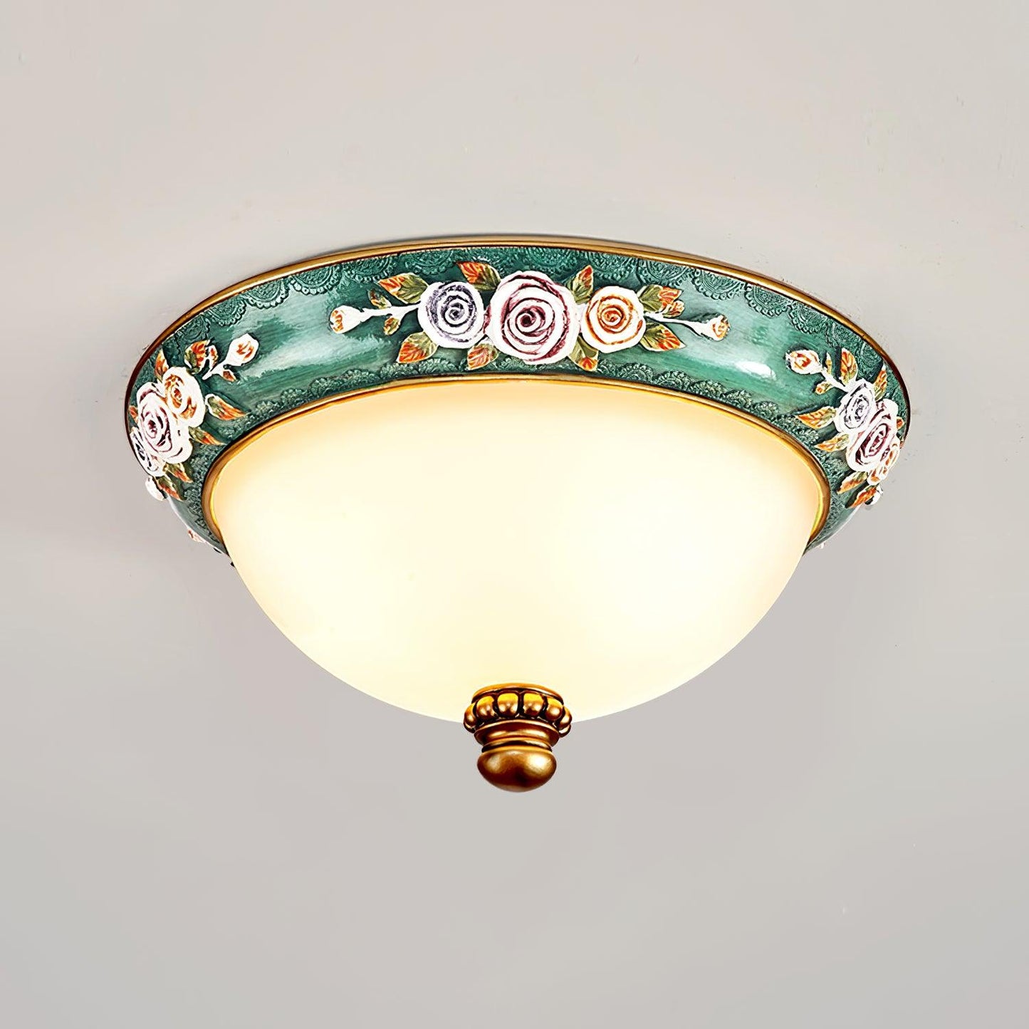 Pastoral Bowl Ceiling Light Dia 13.8″ x H 6.3″ / Dia 35cm x H 16cm / Blue / Warm White Ceiling lamp
