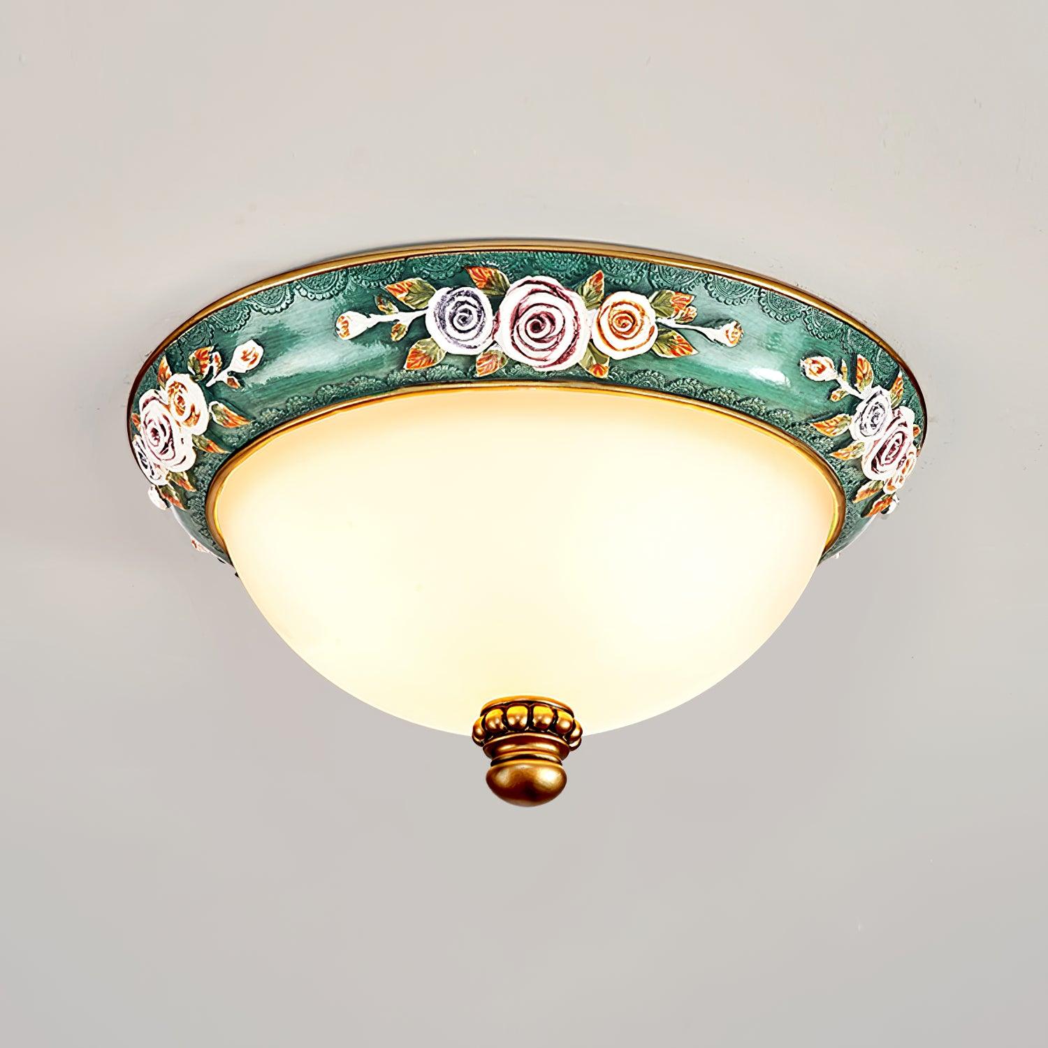 Pastoral Bowl Ceiling Light Dia 13.8″ x H 6.3″ / Dia 35cm x H 16cm / Blue / Warm White Ceiling lamp