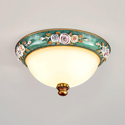 Pastoral Bowl Ceiling Light Dia 13.8″ x H 6.3″ / Dia 35cm x H 16cm / Blue / Warm White Ceiling lamp