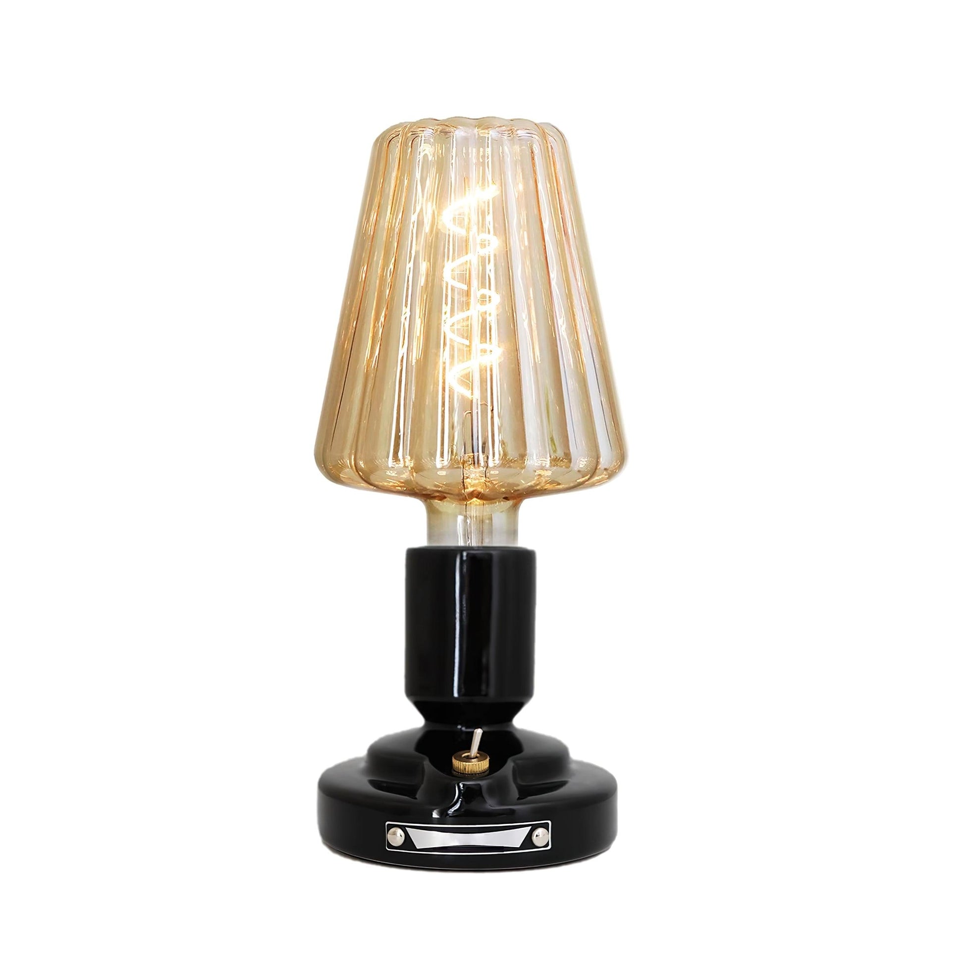Pastry Built-in Battery Table Lamp ? 4.7″ x H 10.8″ / Dia 12cm x H 27.5cm / Black / USB Table lamp