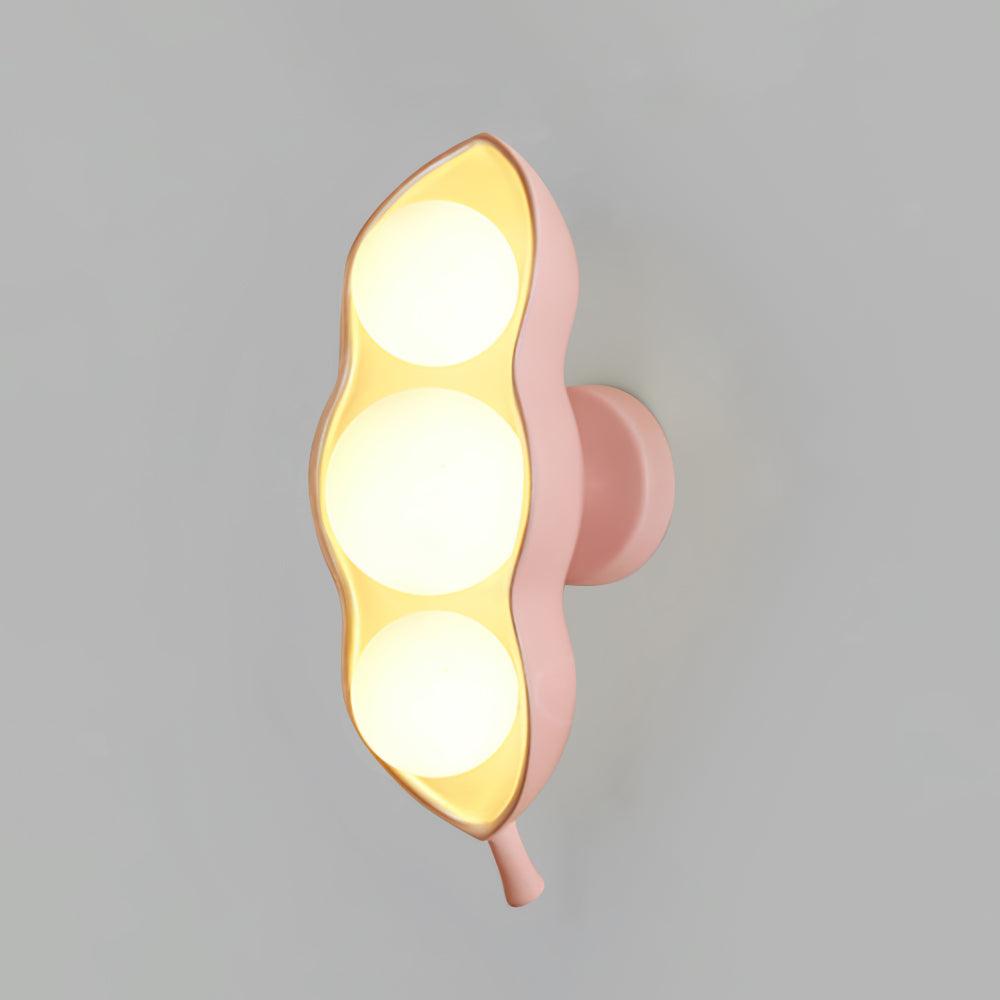 Pea Wall Lamp L 5.5″ x W 7.1″ x H 14.6″ / L 14cm x W 18cm x H 37cm / Pink & White Wall lamp