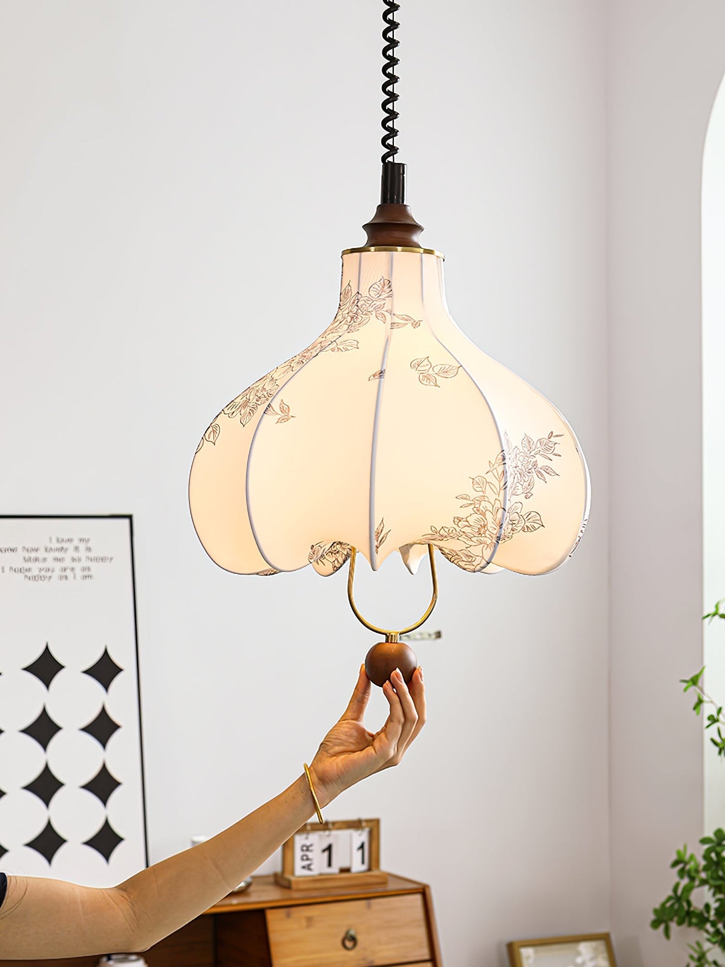 Pear Fabric Pendant Lamp Pendant light