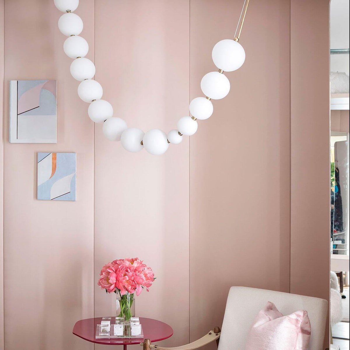 Pearl Necklace Balls Chandelier 1001 Chandelier
