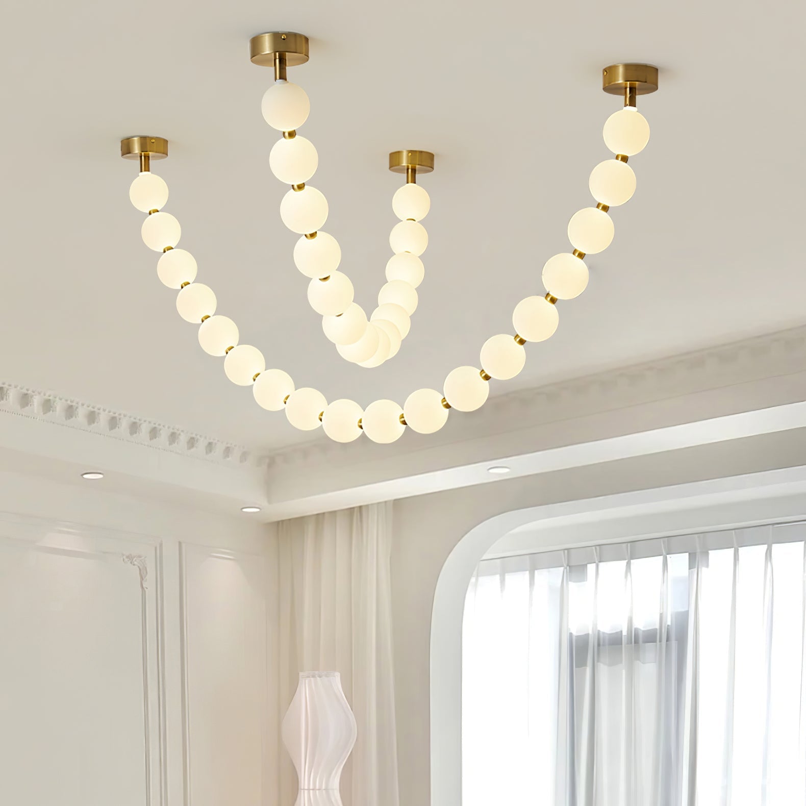 Pearl Necklace Balls Chandelier 1001 Chandelier