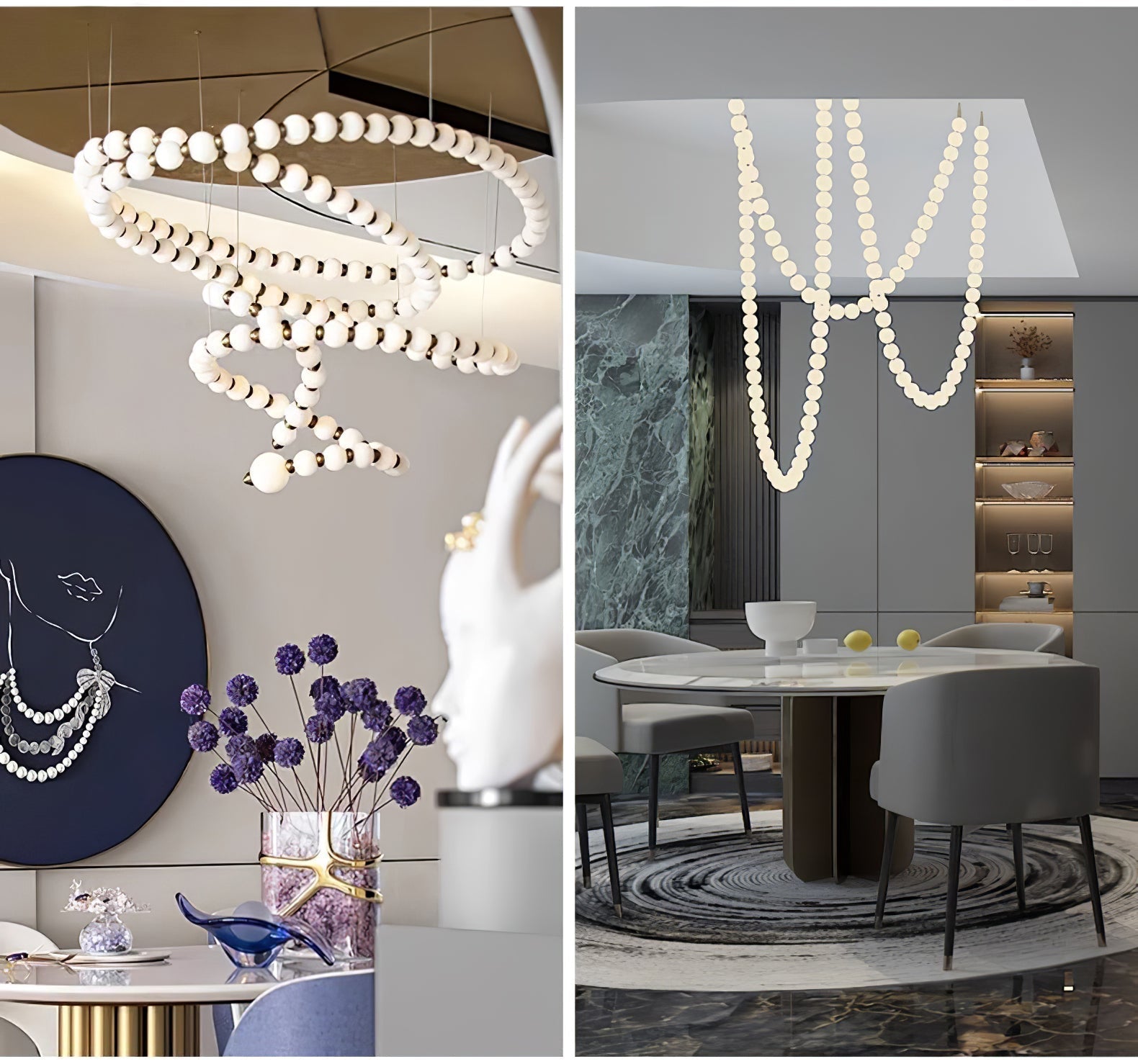 Pearl Necklace Balls Chandelier 1001 Chandelier