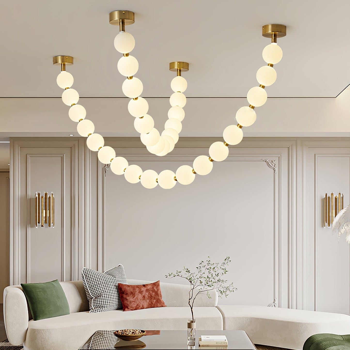 Pearl Necklace Balls Chandelier 1001 Chandelier