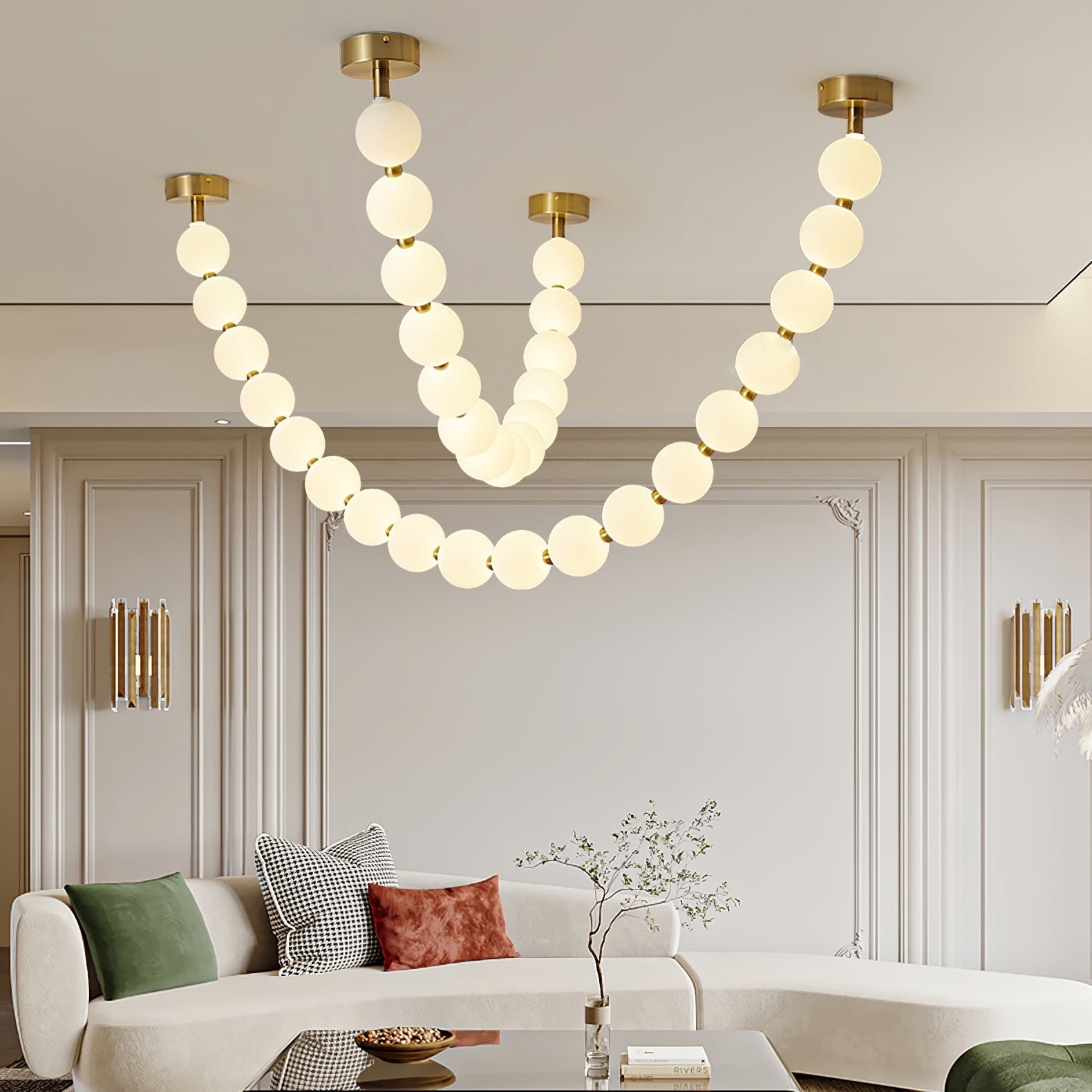 Pearl Necklace Balls Chandelier 1001 Chandelier