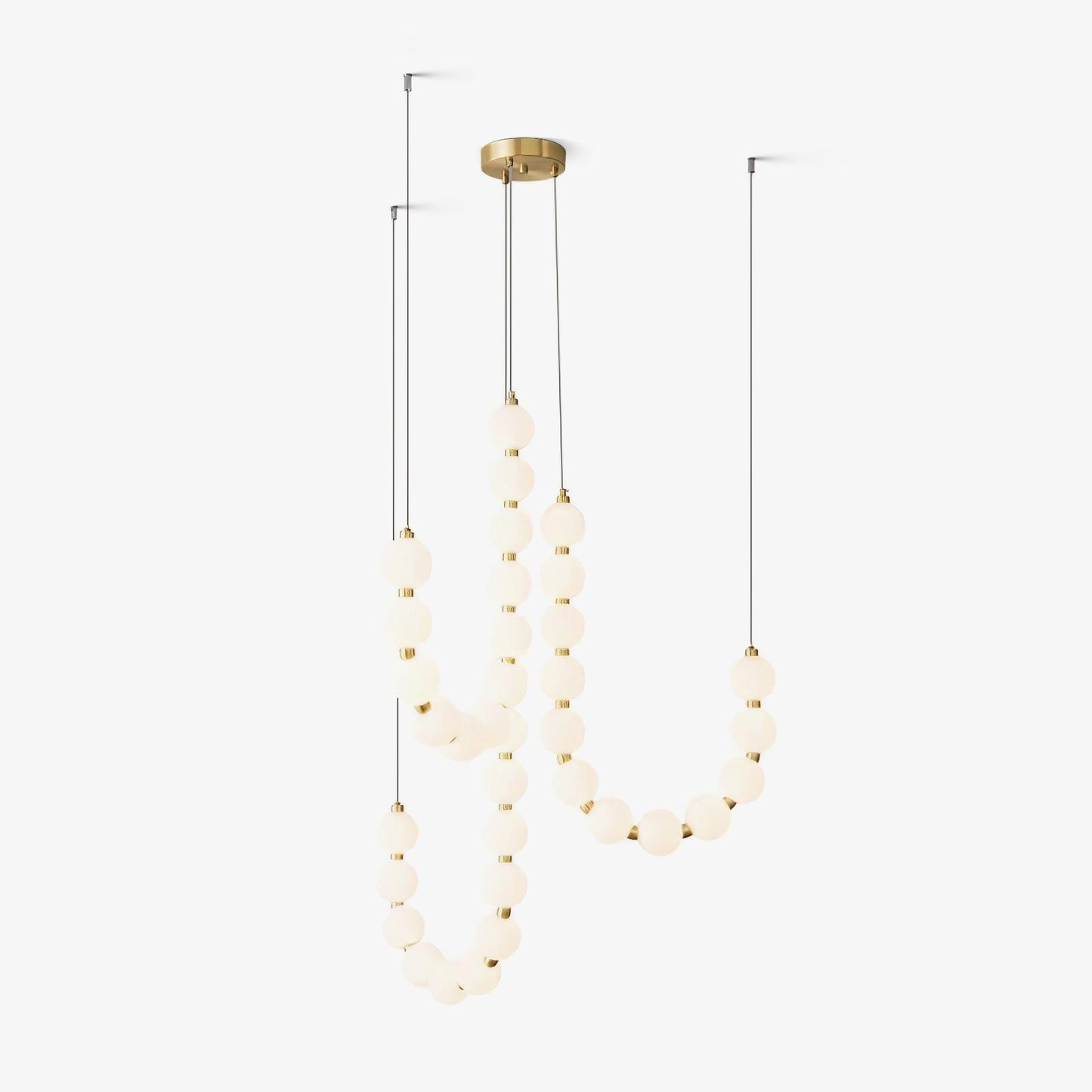 Glass Pearl Necklace Chandelier Chandelier
