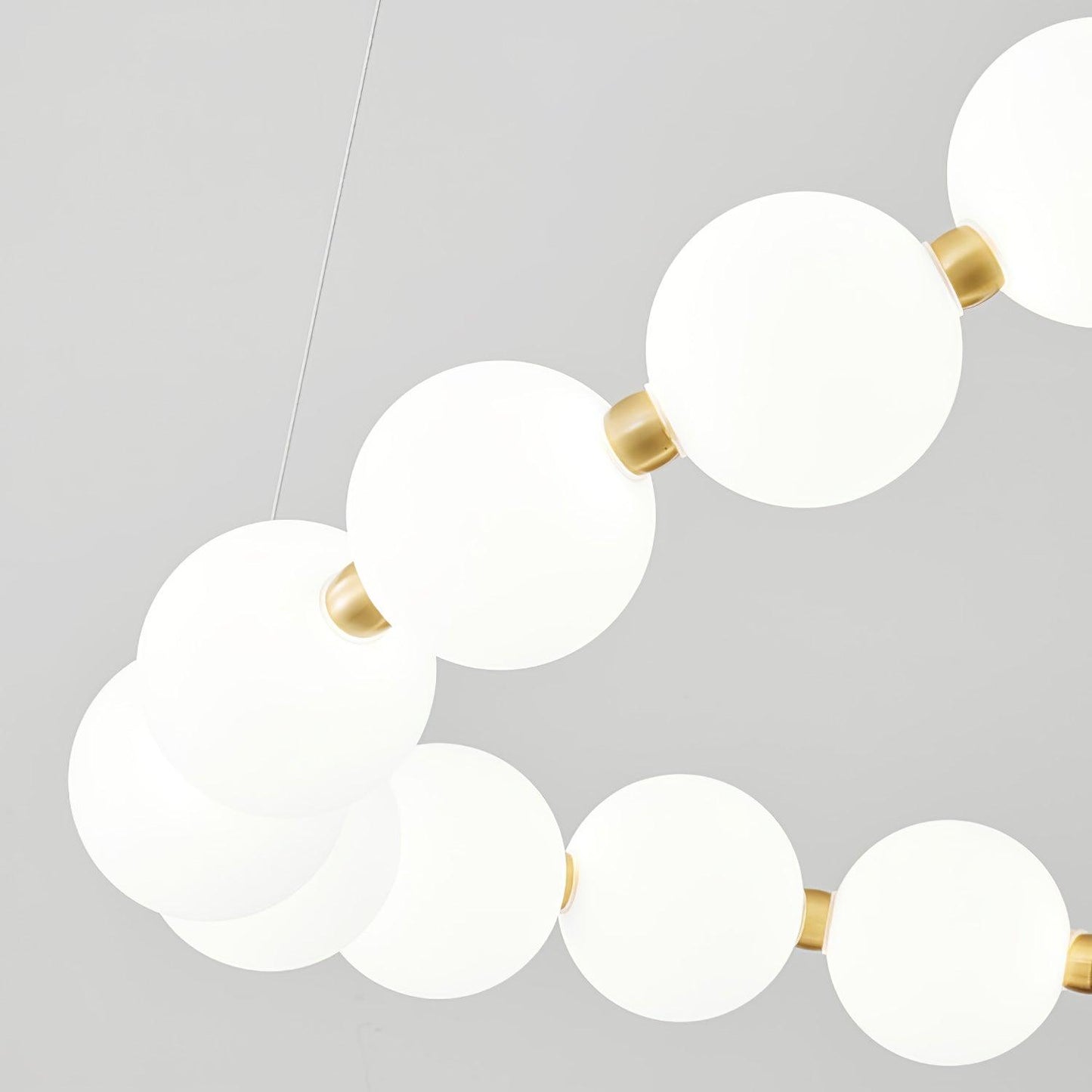 Glass Pearl Necklace Chandelier Chandelier