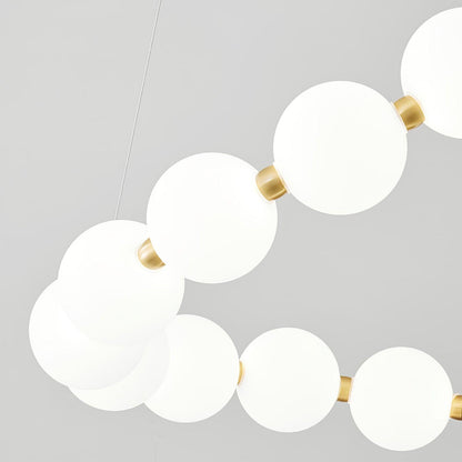 Glass Pearl Necklace Chandelier Chandelier
