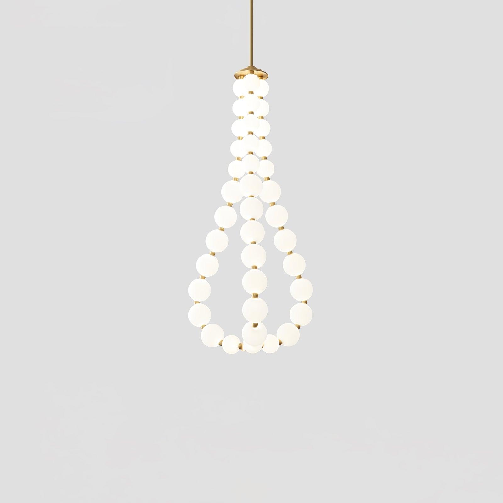 Glass Pearl Necklace Chandelier Chandelier