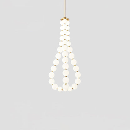 Glass Pearl Necklace Chandelier Chandelier