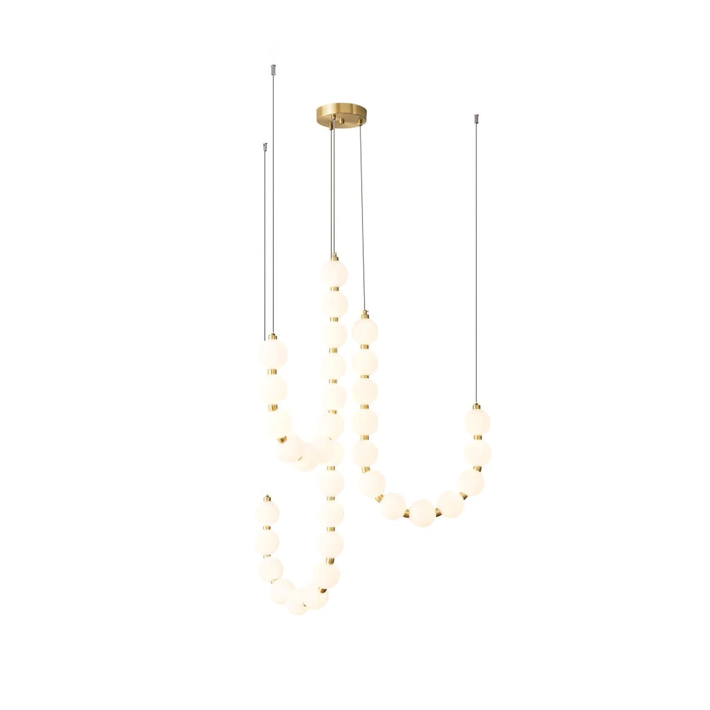 Glass Pearl Necklace Chandelier Chandelier