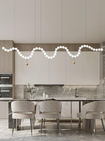 Glass Pearl Necklace Chandelier Chandelier
