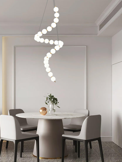 Acrylic Pearl Necklace Chandelier Chandelier