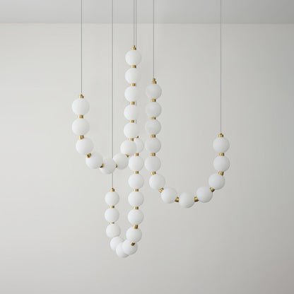 Acrylic Pearl Necklace Chandelier Chandelier