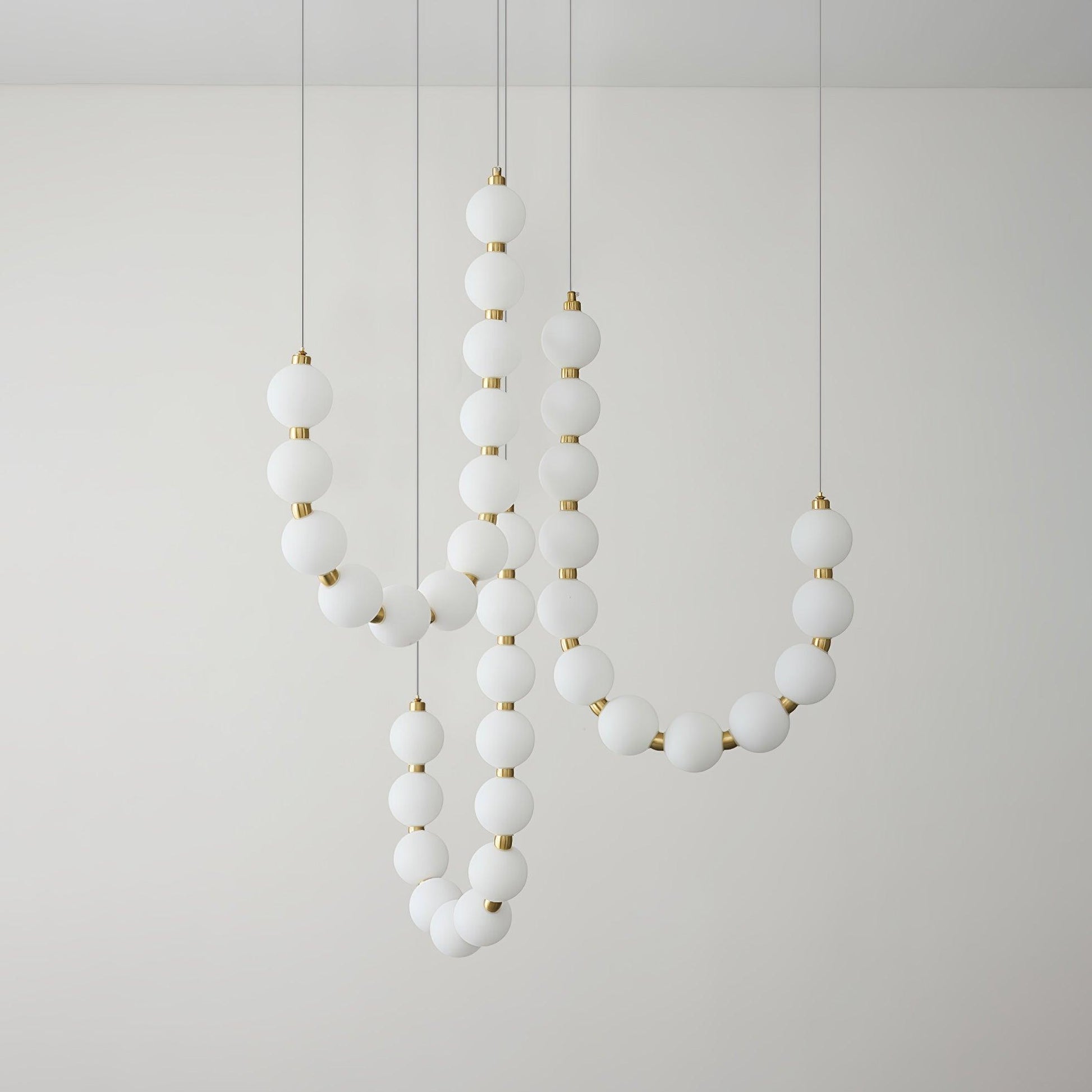 Glass Pearl Necklace Chandelier Chandelier