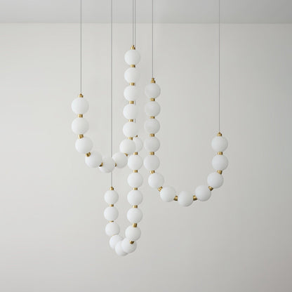 Glass Pearl Necklace Chandelier Chandelier