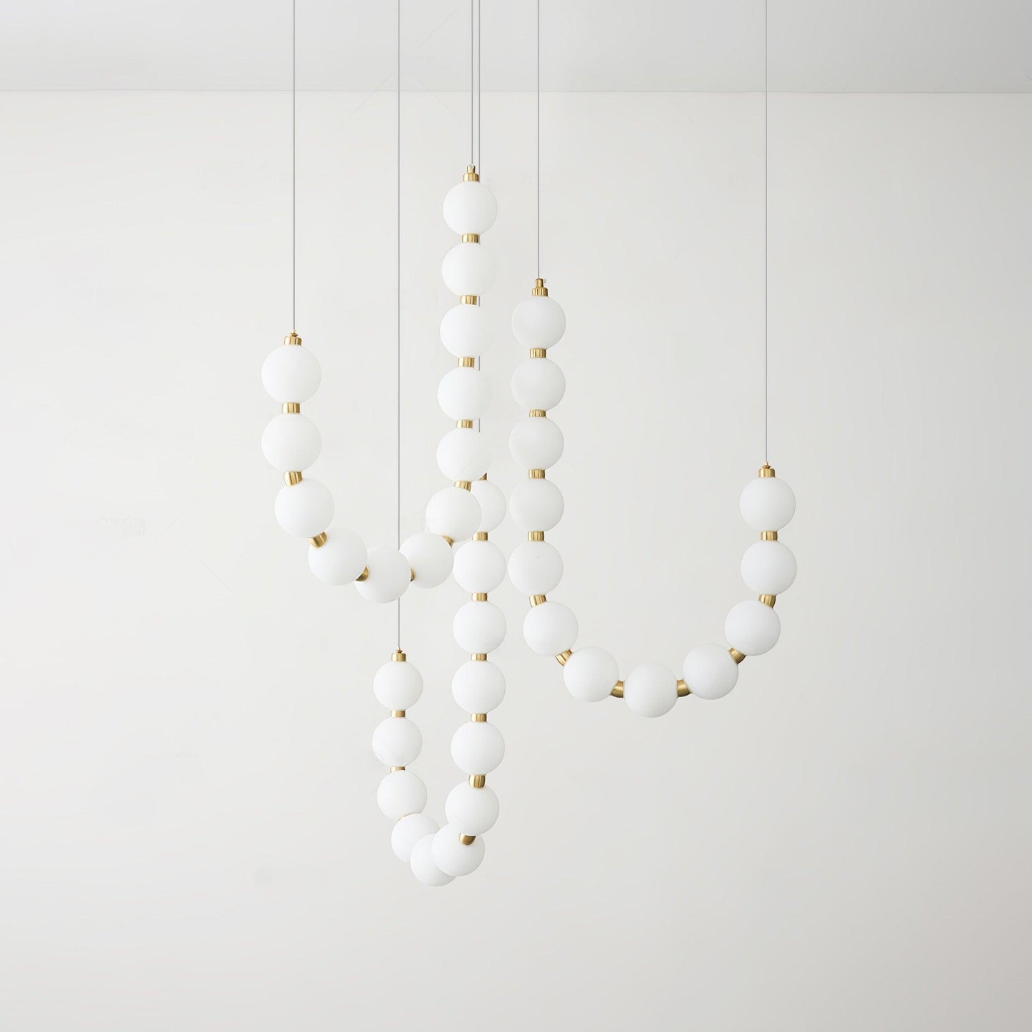 Glass Pearl Necklace Chandelier Chandelier