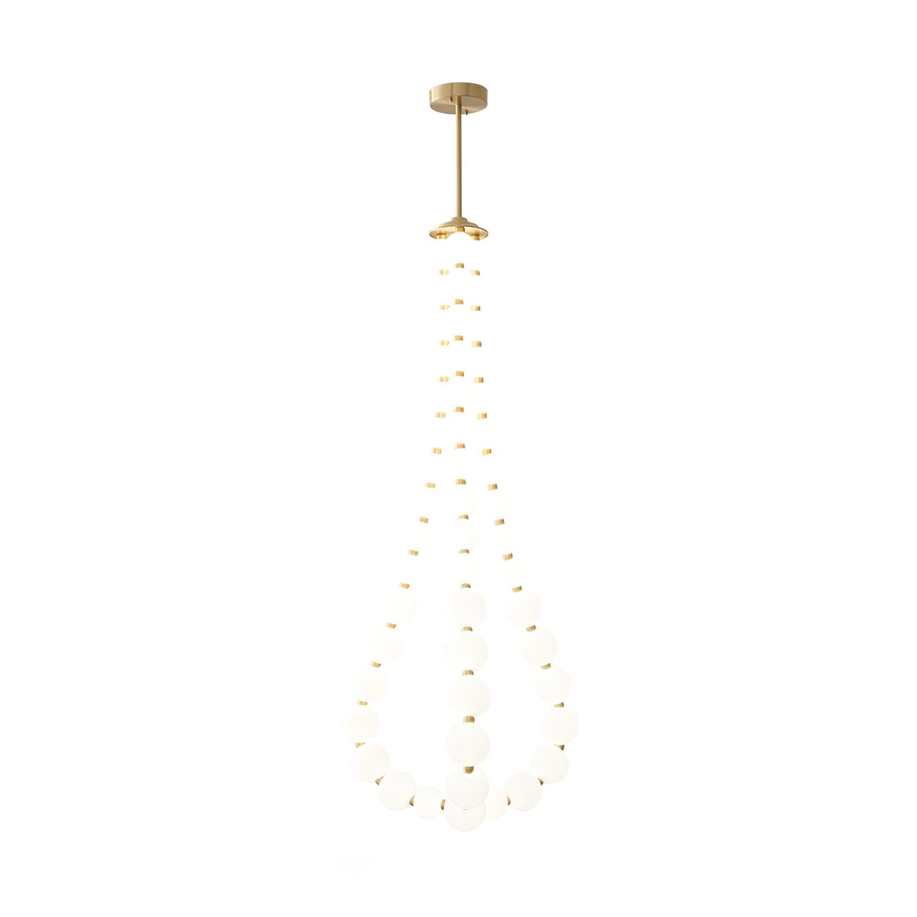 Glass Pearl Necklace Chandelier Chandelier
