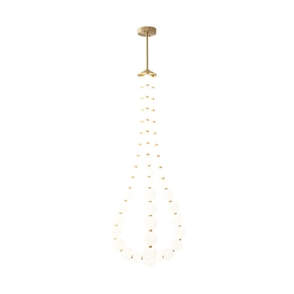 Glass Pearl Necklace Chandelier Chandelier