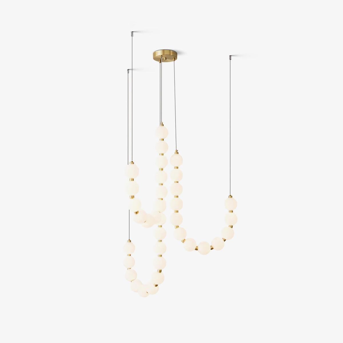 Glass Pearl Necklace Chandelier Chandelier