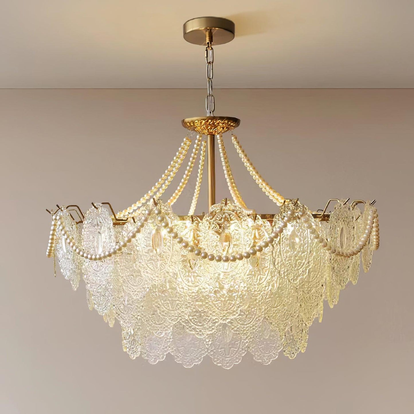 Pearls Glass Chandelier Chandelier